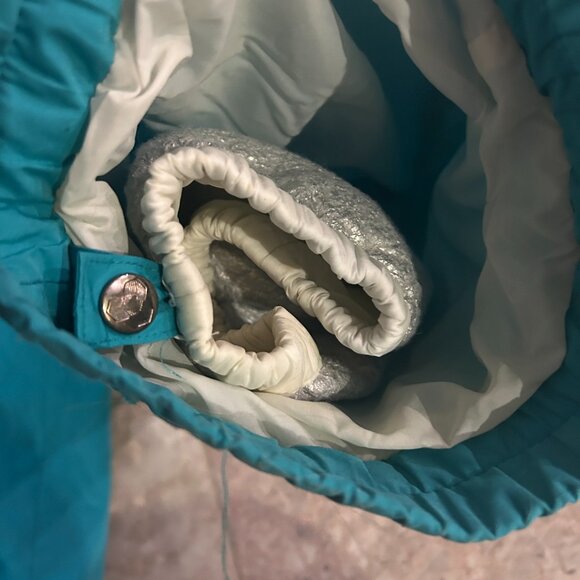 Vintage Fera Skiwear Turquoise One-Piece Ski Suit Sz 8 80s Retro Bright Bold - Picture 8 of 13